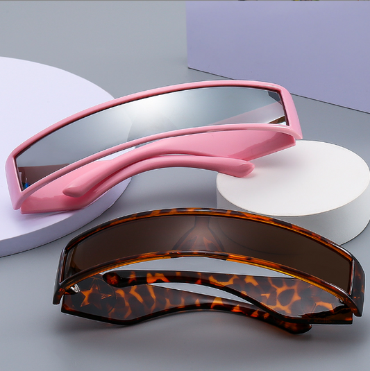 Unisex Millennium Spicy Girls Future Tech Rectángulo Hombres y Mujeres Personalidad Gafas de sol