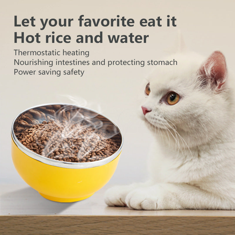 Pet Constant Temperature Heating Cat Dog Feeding Bowl
